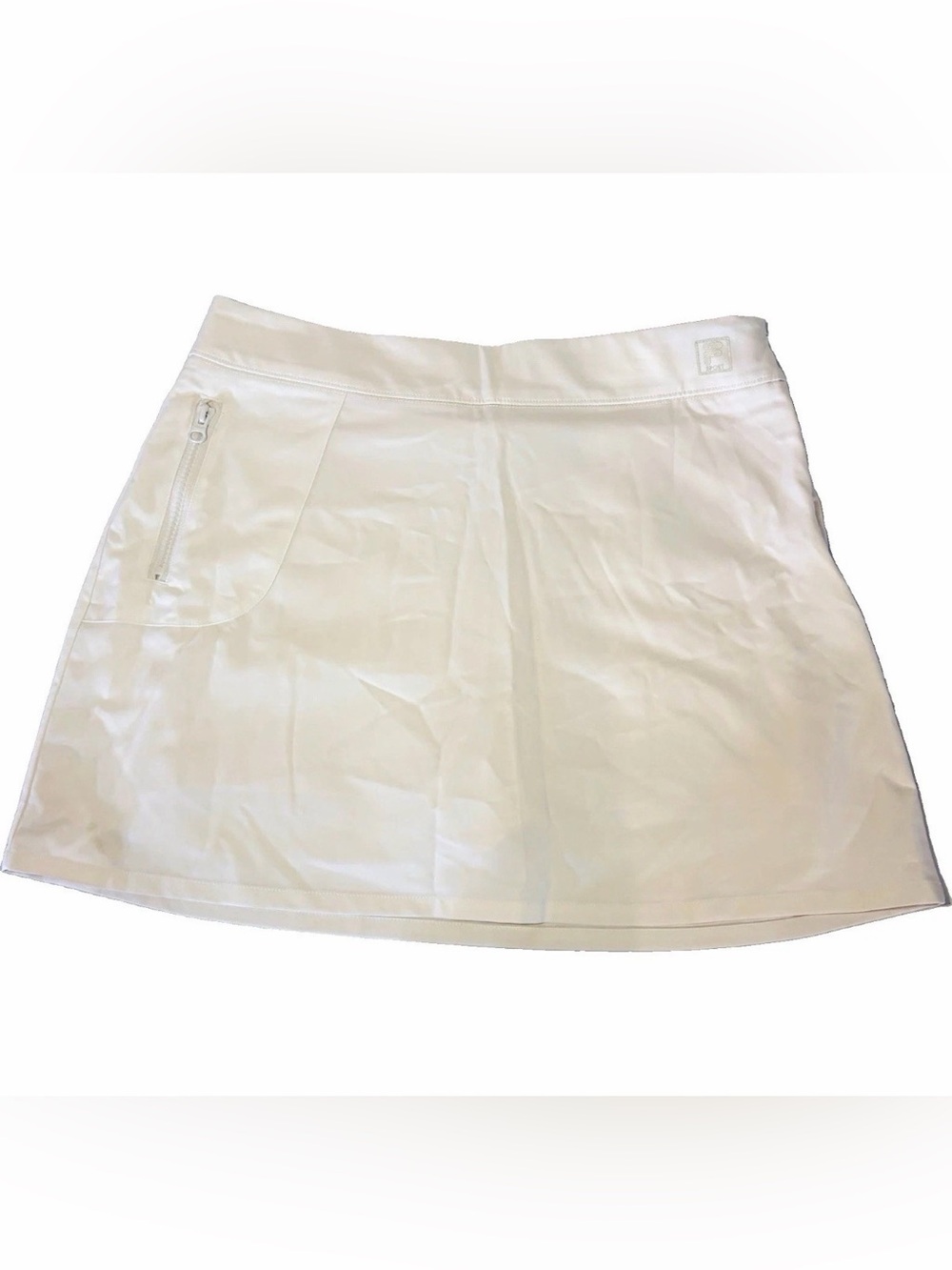 FILA Sport Women’s Size M White Athletic Skort Zip Pockets Stretch Golf Tennis
